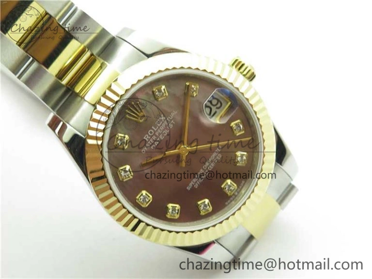 Datejust 31mm 278273 SS YG BP Maker Best Edition Gray MOP Diamonds Dial on SS YG Oyster Bracelet OnTrend 10393
