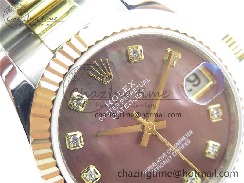 Datejust 31mm 278273 SS YG BP Maker Best Edition Gray MOP Diamonds Dial on SS YG Oyster Bracelet OnTrend 10393