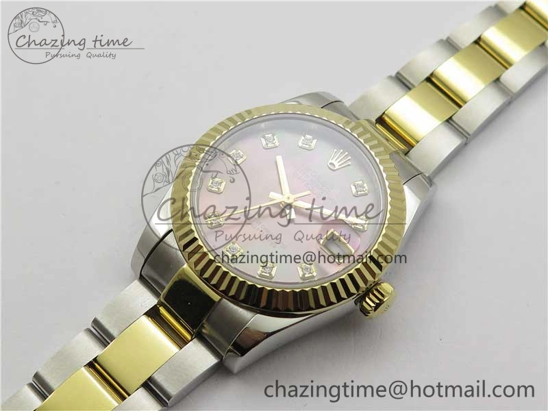 Datejust 31mm 278273 SS YG BP Maker Best Edition Gray MOP Diamonds Dial on SS YG Oyster Bracelet OnTrend 10393