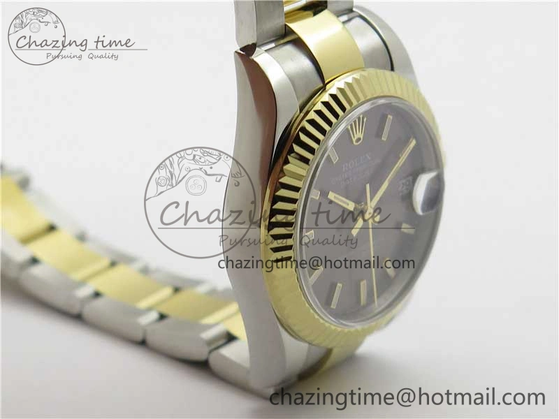 WaterResistant Datejust 31mm 278273 SS YG BP Maker Best Edition Gray Sticks Markers Dial on SS YG Oyster Bracelet 2716