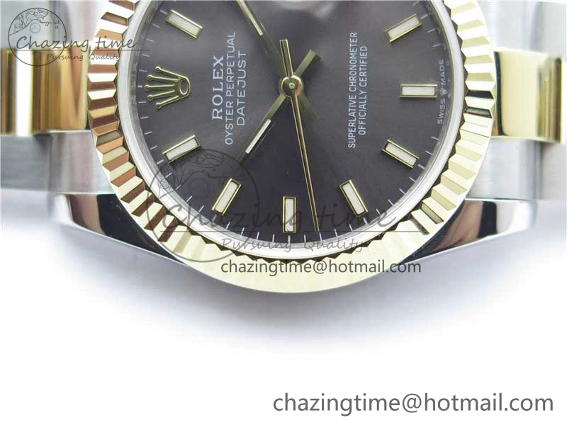 WaterResistant Datejust 31mm 278273 SS YG BP Maker Best Edition Gray Sticks Markers Dial on SS YG Oyster Bracelet 2716