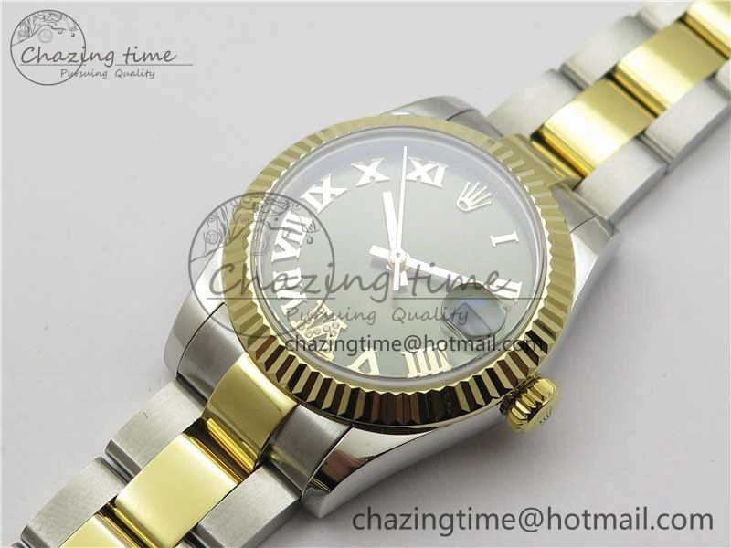 Datejust 31mm 278273 SS YG BP Maker Best Edition Green Roman Dial on SS YG Oyster Bracelet SunProtective 2709