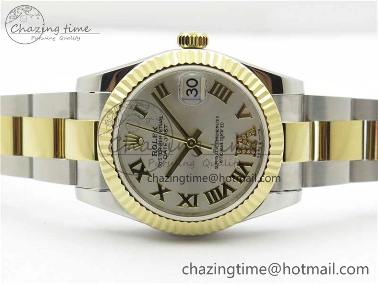 Datejust 31mm 278273 SS YG BP Maker Best Edition Silver Roman Dial on SS YG Oyster Bracelet Affordable 2710
