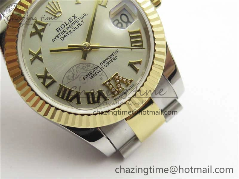 Datejust 31mm 278273 SS YG BP Maker Best Edition Silver Roman Dial on SS YG Oyster Bracelet Affordable 2710