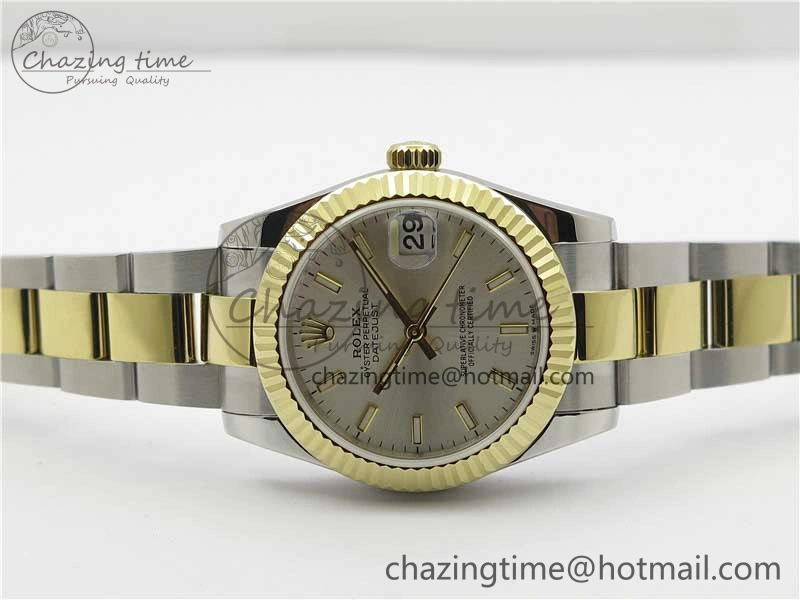 Datejust 31mm 278273 SS YG BP Maker Best Edition Silver Sticks Markers Dial on SS YG Oyster Bracelet Casual 10383