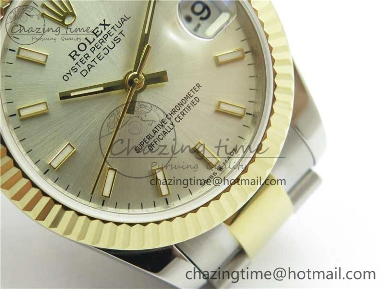 Datejust 31mm 278273 SS YG BP Maker Best Edition Silver Sticks Markers Dial on SS YG Oyster Bracelet Casual 10383