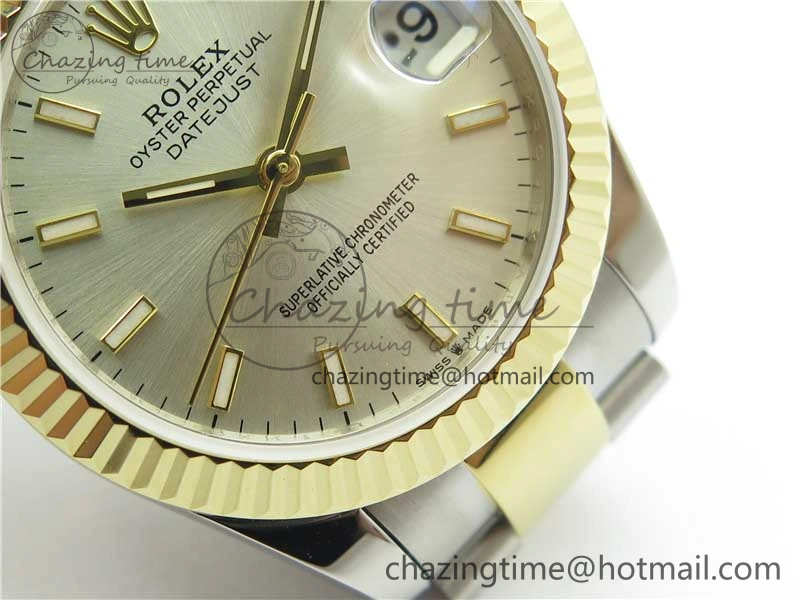 Datejust 31mm 278273 SS YG BP Maker Best Edition Silver Sticks Markers Dial on SS YG Oyster Bracelet Casual 10383