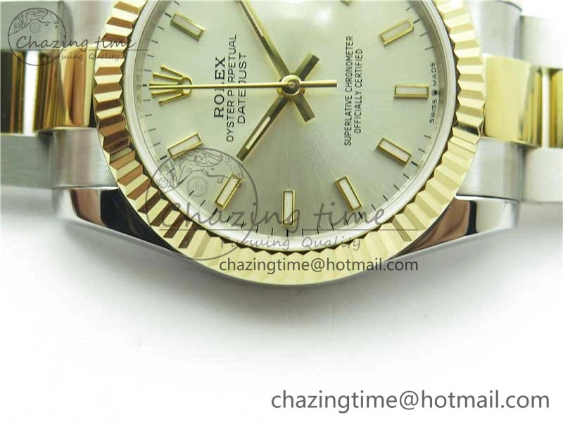 Datejust 31mm 278273 SS YG BP Maker Best Edition Silver Sticks Markers Dial on SS YG Oyster Bracelet Casual 10383