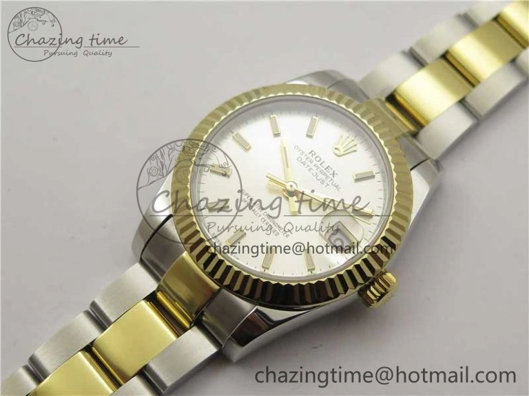 Datejust 31mm 278273 SS YG BP Maker Best Edition Silver Sticks Markers Dial on SS YG Oyster Bracelet Casual 10383