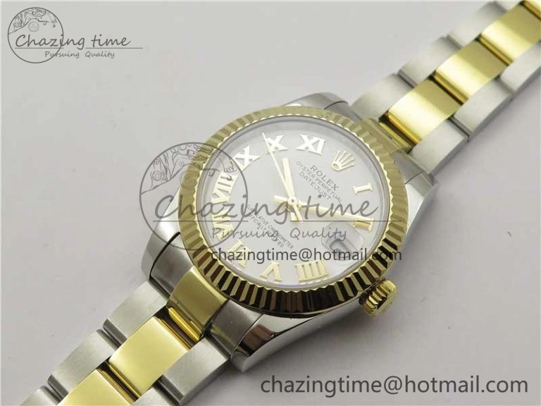 Datejust 31mm 278273 SS YG BP Maker Best Edition White Roman Dial on SS YG Oyster Bracelet Practical 10397