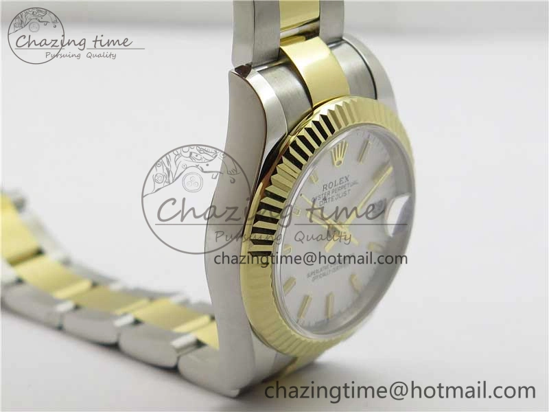 Datejust 31mm 278273 SS YG BP Maker Best Edition White Sticks Markers Dial on SS YG Oyster Bracelet Lightweight 10394