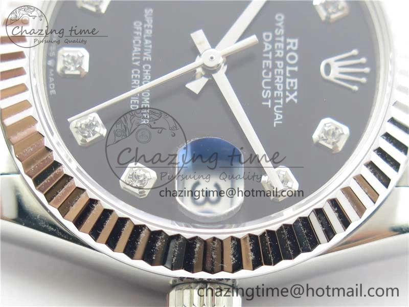 Datejust 31mm 278275 SS BP Maker Best Edition Black Crystals Markers Dial on SS President Bracelet StreetReady 10527