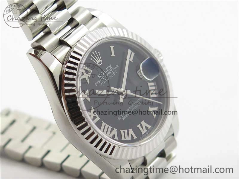 Datejust 31mm 278275 SS BP Maker Best Edition Black Roman Dial on SS President Bracelet Supportive 3099
