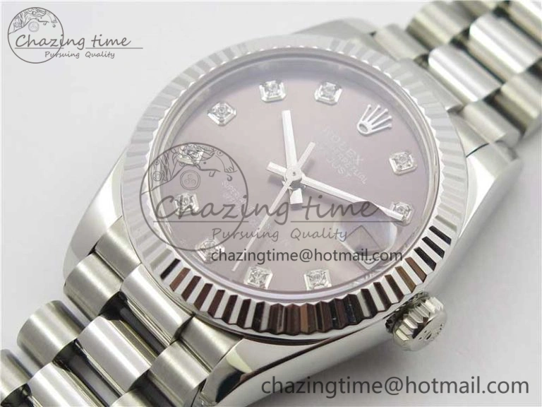 Lightweight Datejust 31mm 278275 SS BP Maker Best Edition Gray Crystals Markers Dial on SS President Bracelet 3090