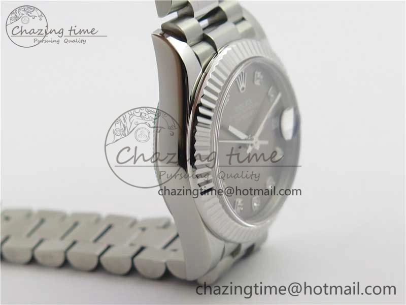 Lightweight Datejust 31mm 278275 SS BP Maker Best Edition Gray Crystals Markers Dial on SS President Bracelet 3090