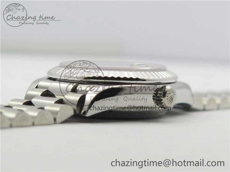 Lightweight Datejust 31mm 278275 SS BP Maker Best Edition Gray Crystals Markers Dial on SS President Bracelet 3090