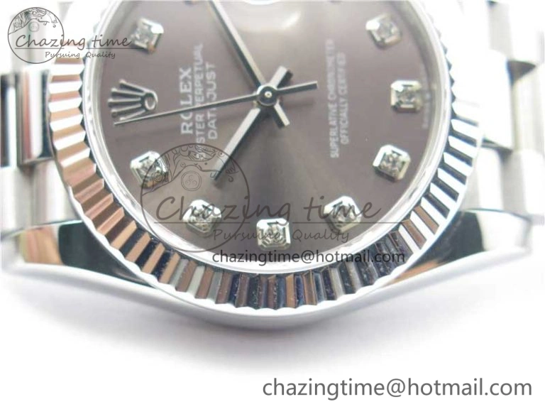 Lightweight Datejust 31mm 278275 SS BP Maker Best Edition Gray Crystals Markers Dial on SS President Bracelet 3090