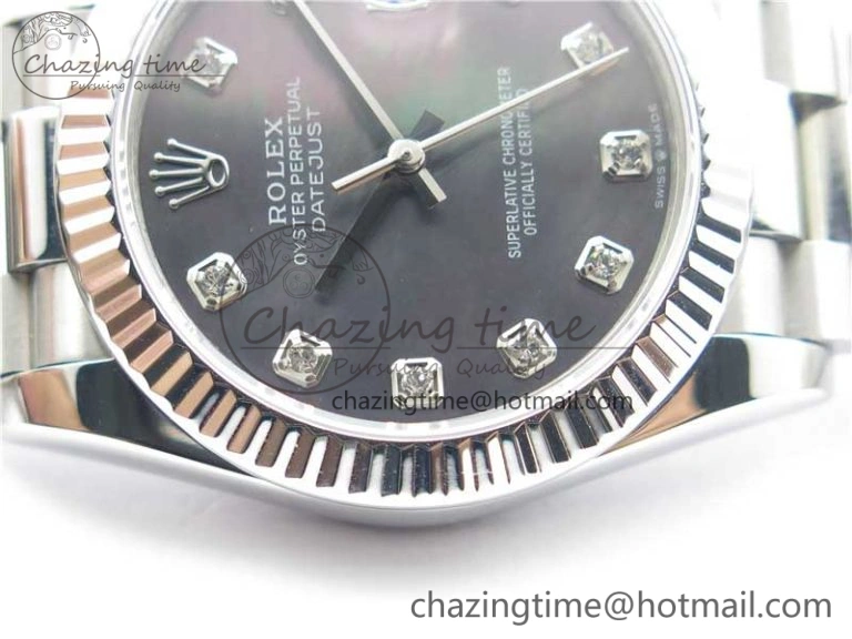 WrinkleFree Datejust 31mm 278275 SS BP Maker Best Edition Gray MOP Crystals Markers Dial on SS President Bracelet 3093