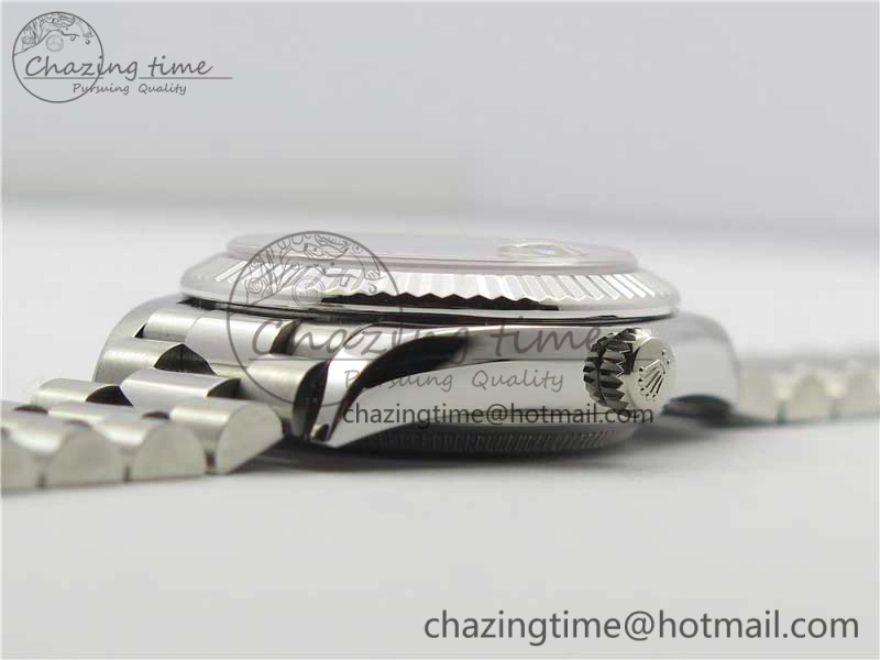 WrinkleFree Datejust 31mm 278275 SS BP Maker Best Edition Gray MOP Crystals Markers Dial on SS President Bracelet 3093