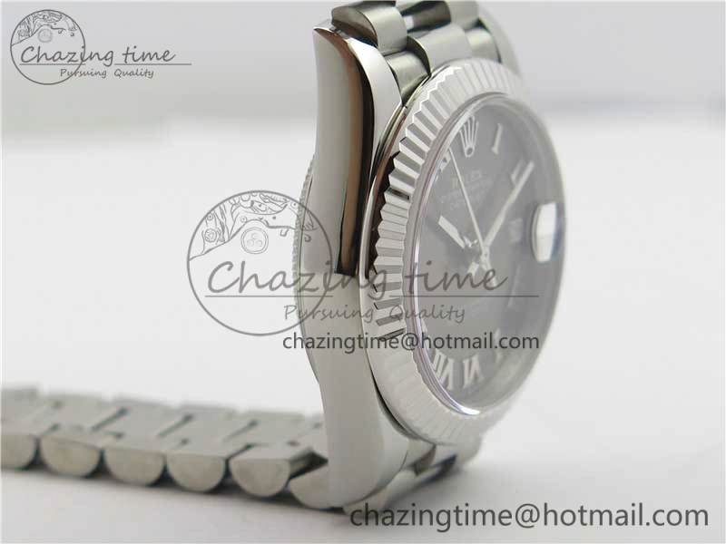 Datejust 31mm 278275 SS BP Maker Best Edition Gray Roman Dial on SS President Bracelet TimelessDesign 3095