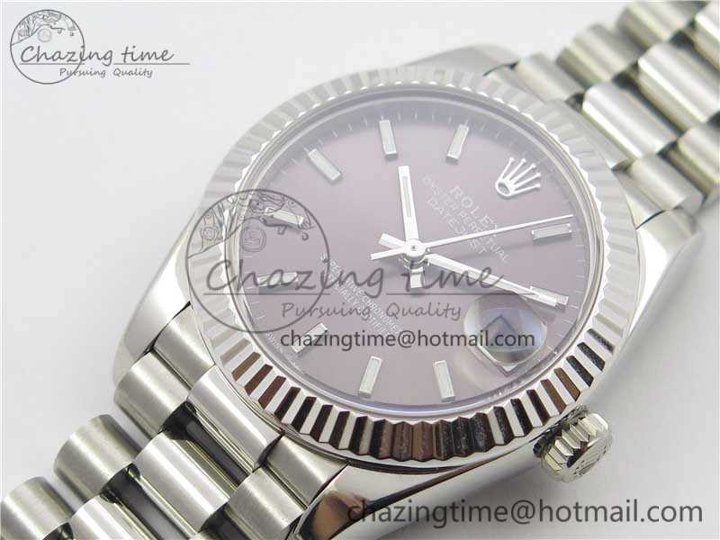 Datejust 31mm 278275 SS BP Maker Best Edition Gray Stick Markers Dial on SS President Bracelet Colorful 10518