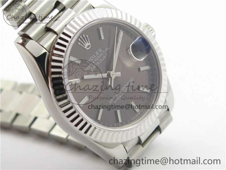 Datejust 31mm 278275 SS BP Maker Best Edition Gray Stick Markers Dial on SS President Bracelet Colorful 10518