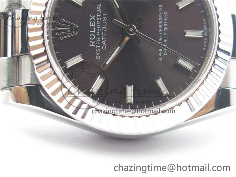 Datejust 31mm 278275 SS BP Maker Best Edition Gray Stick Markers Dial on SS President Bracelet Colorful 10518