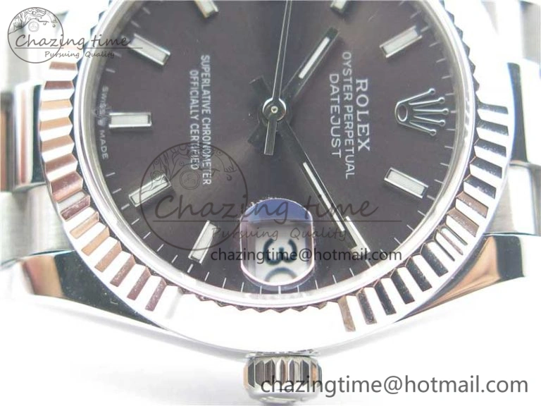 Datejust 31mm 278275 SS BP Maker Best Edition Gray Stick Markers Dial on SS President Bracelet Colorful 10518