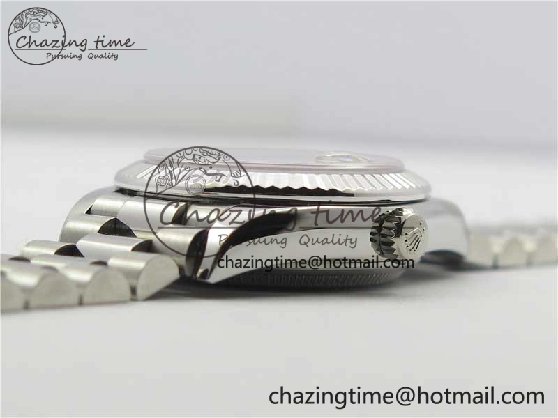 Functional Datejust 31mm 278275 SS BP Maker Best Edition Purple Roman Dial Crystal @6 on SS President Bracelet 10519