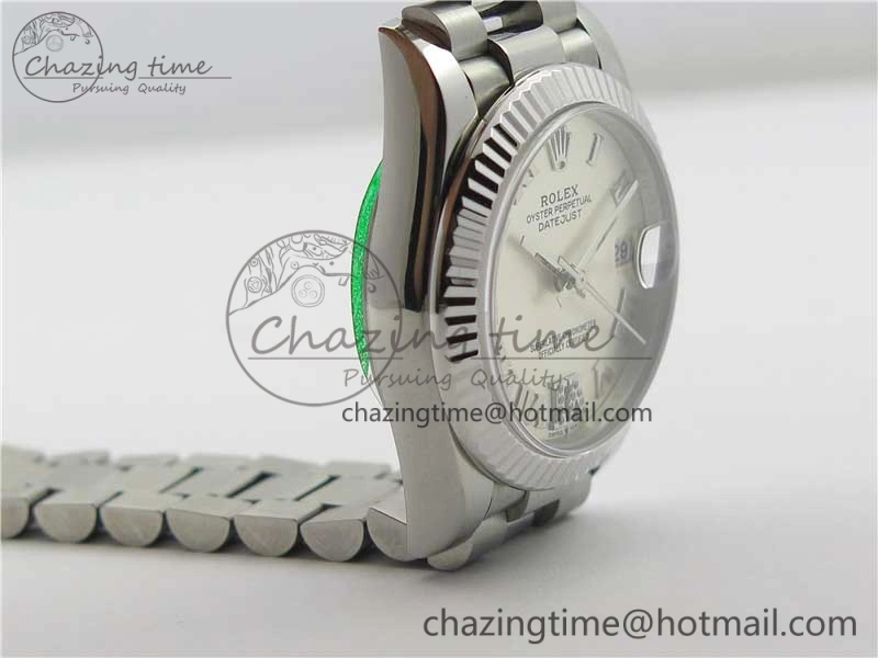 Elegant Datejust 31mm 278275 SS BP Maker Best Edition Silver Roman Dial Crystal @6 on SS President Bracelet 10515