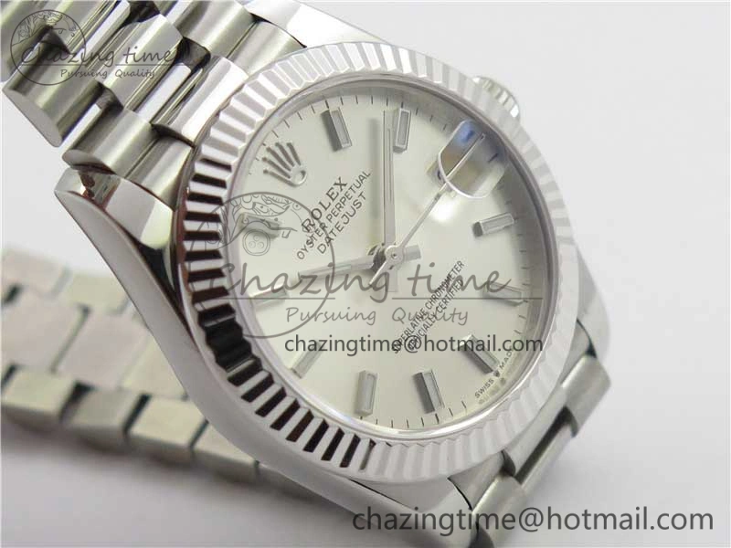 Datejust 31mm 278275 SS BP Maker Best Edition Silver Stick Markers Dial on SS President Bracelet WellDesigned 10511