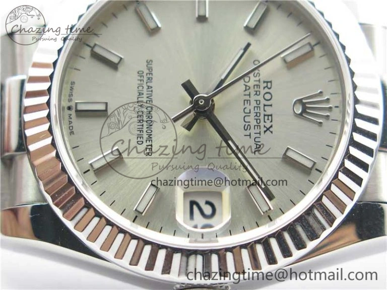 Datejust 31mm 278275 SS BP Maker Best Edition Silver Stick Markers Dial on SS President Bracelet WellDesigned 10511