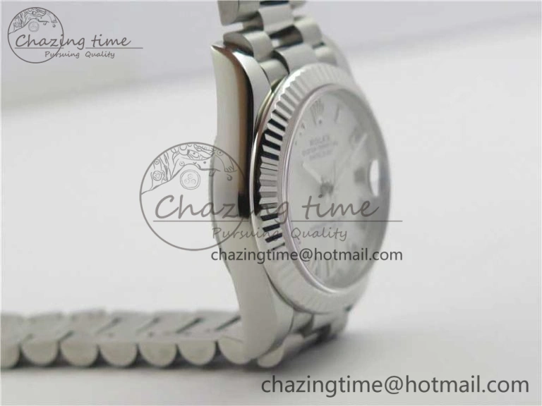 Datejust 31mm 278275 SS BP Maker Best Edition White Roman Dial on SS President Bracelet Snug 10532
