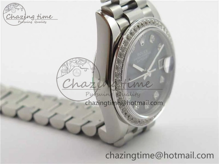 Comfortable Datejust 31mm 278275 SS Crystal Bezel BP Maker Best Edition Gray MOP Dial Crystal on SS President Bracelet 10530