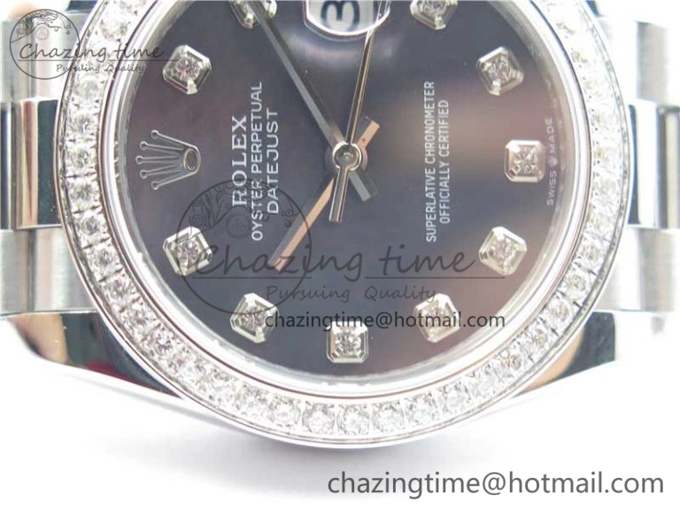 Comfortable Datejust 31mm 278275 SS Crystal Bezel BP Maker Best Edition Gray MOP Dial Crystal on SS President Bracelet 10530