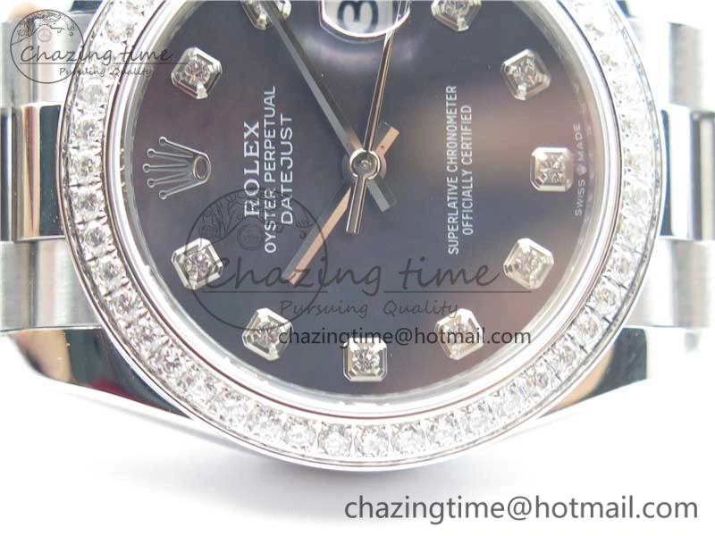 Comfortable Datejust 31mm 278275 SS Crystal Bezel BP Maker Best Edition Gray MOP Dial Crystal on SS President Bracelet 10530
