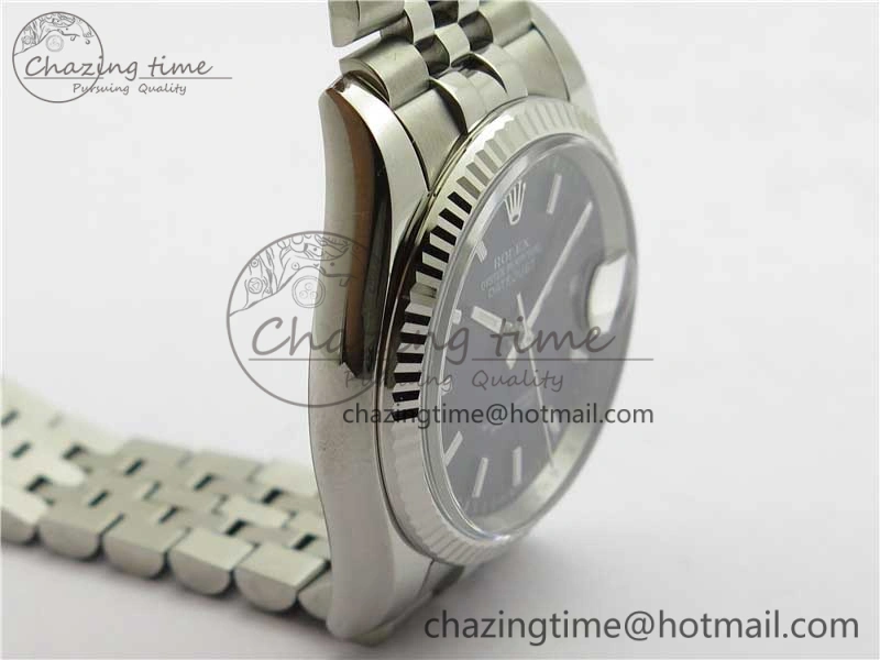 Soft Datejust 36mm 116234 904L SS DJF 1:1 Best Edition Black Dial Sticks Markers On SS Jubilee Bracelet A 10478