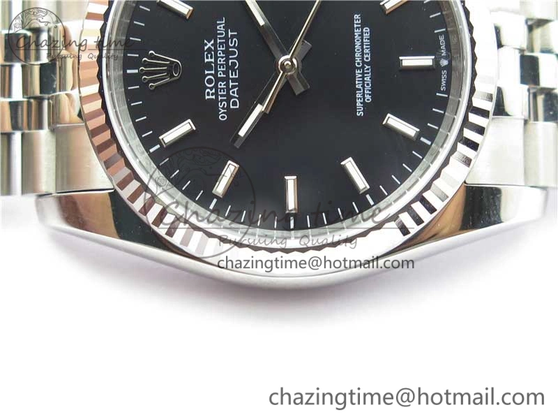 Soft Datejust 36mm 116234 904L SS DJF 1:1 Best Edition Black Dial Sticks Markers On SS Jubilee Bracelet A 10478