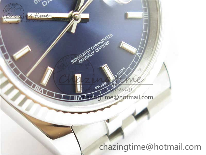 Datejust 36mm 116234 904L SS DJF 1:1 Best Edition Blue Dial Sticks Markers On SS Jubilee Bracelet A OnTrend 10479