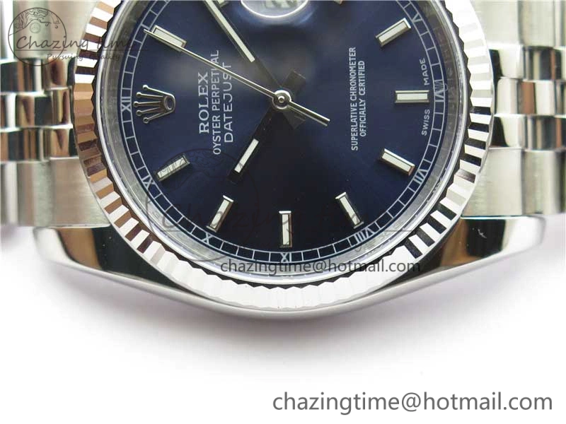 Datejust 36mm 116234 904L SS DJF 1:1 Best Edition Blue Dial Sticks Markers On SS Jubilee Bracelet A OnTrend 10479