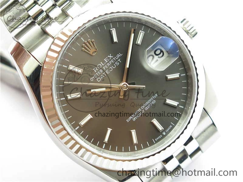 Datejust 36mm 116234 904L SS DJF 1:1 Best Edition Gray Dial Sticks Markers On SS Jubilee Bracelet A QuickDry 2933