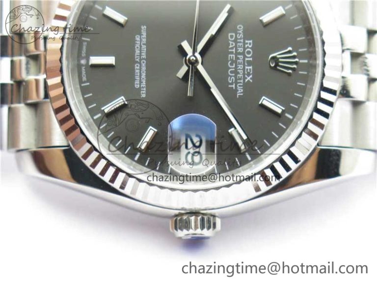 Datejust 36mm 116234 904L SS DJF 1:1 Best Edition Gray Dial Sticks Markers On SS Jubilee Bracelet A QuickDry 2933