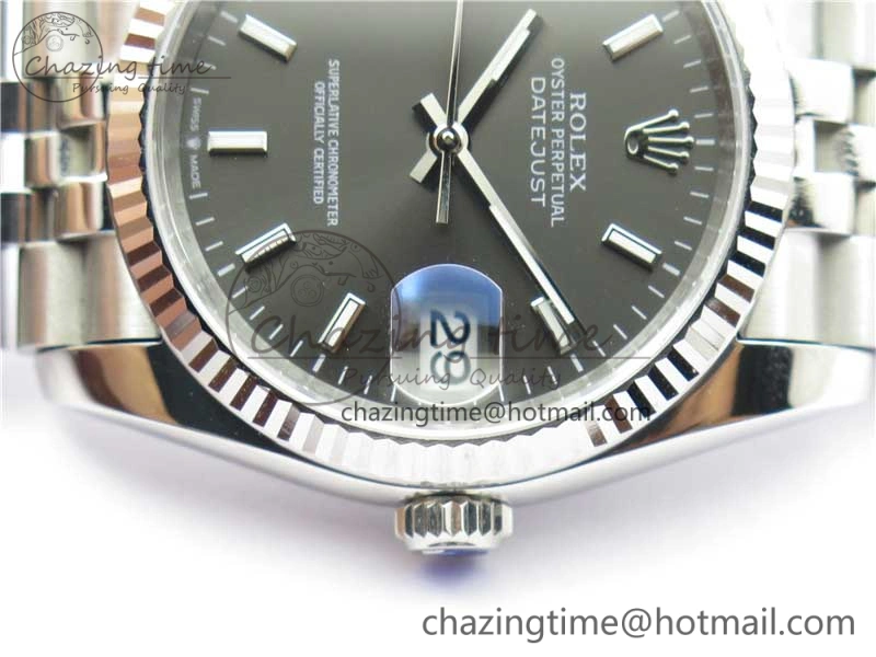 Datejust 36mm 116234 904L SS DJF 1:1 Best Edition Gray Dial Sticks Markers On SS Jubilee Bracelet A QuickDry 2933