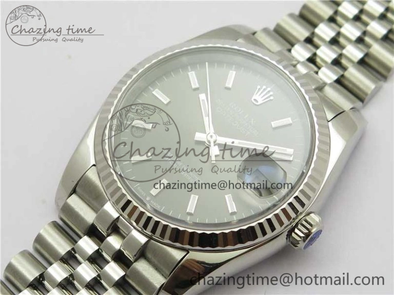 Datejust 36mm 116234 904L SS DJF 1:1 Best Edition Gray Dial Sticks Markers On SS Jubilee Bracelet A QuickDry 2933