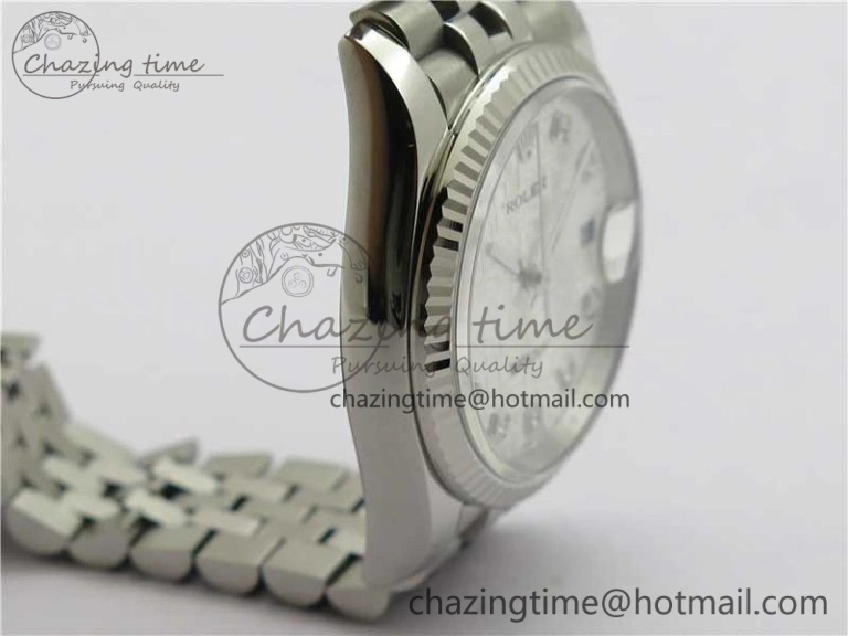 SmoothTexture Datejust 36mm 116234 904L SS DJF 1:1 Best Edition Silver Dial Diam Markers On SS Jubilee Bracelet A 2931