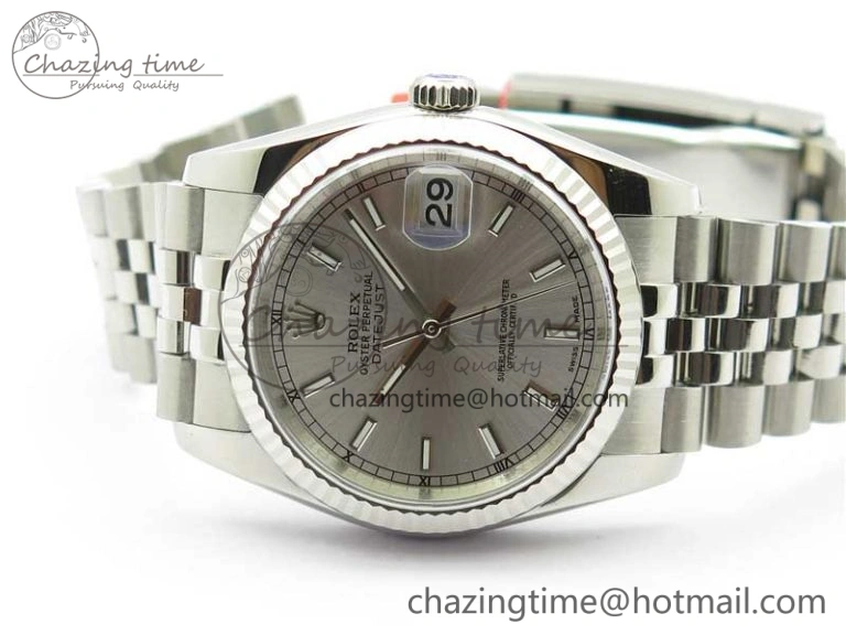 Datejust 36mm 116234 904L SS DJF 1:1 Best Edition Silver Dial Sticks Markers On SS Jubilee Bracelet A Timeless 10473