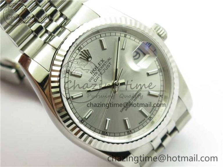 Datejust 36mm 116234 904L SS DJF 1:1 Best Edition Silver Dial Sticks Markers On SS Jubilee Bracelet A Timeless 10473