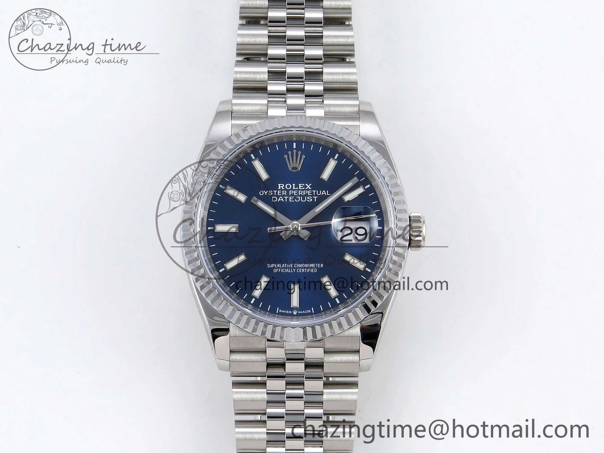 Modern Datejust 36mm 126234 904L Steel HGF 1:1 Best Edition Blue Dial on SS Bracelet VR 1474