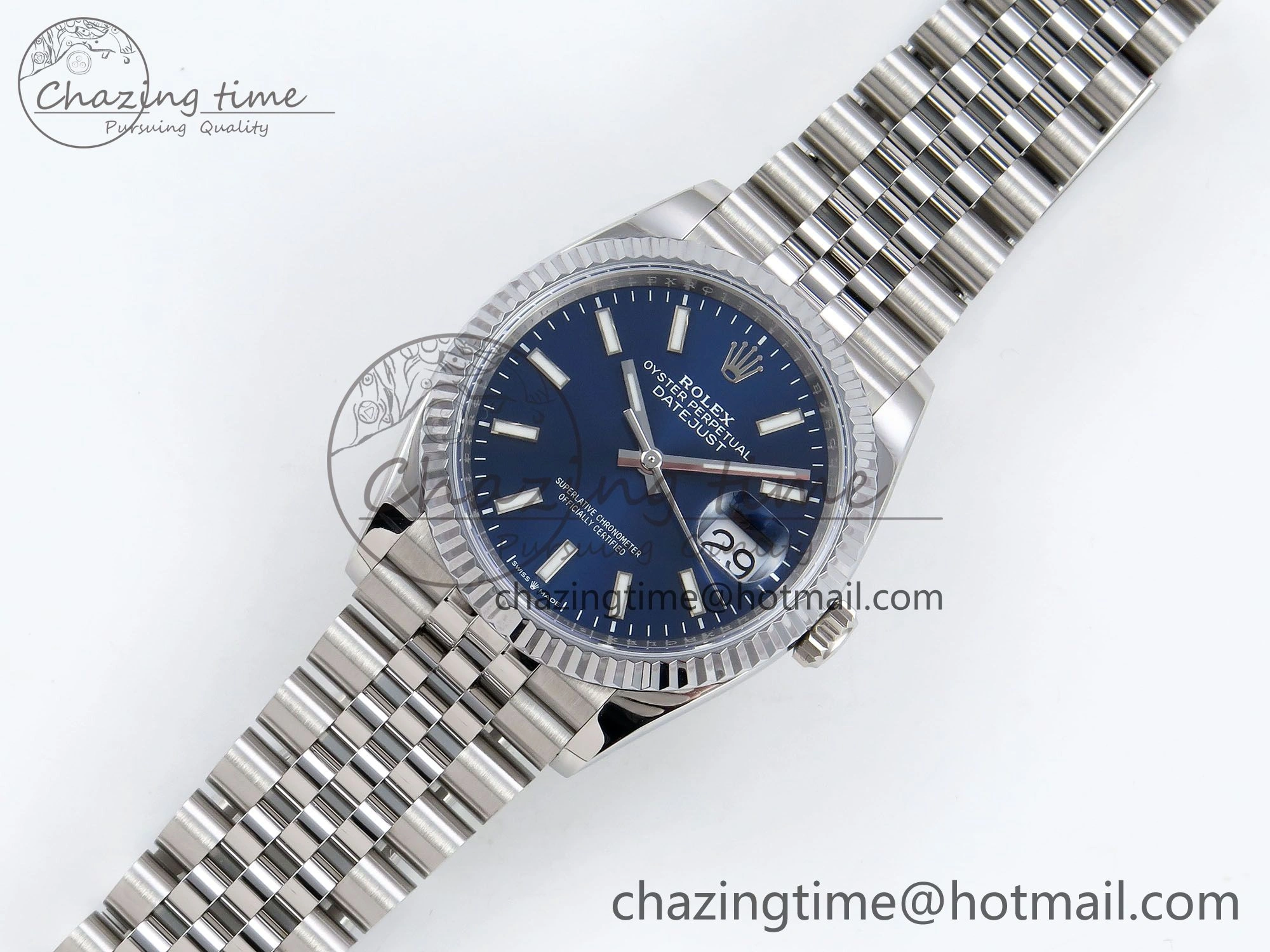 Modern Datejust 36mm 126234 904L Steel HGF 1:1 Best Edition Blue Dial on SS Bracelet VR 1474