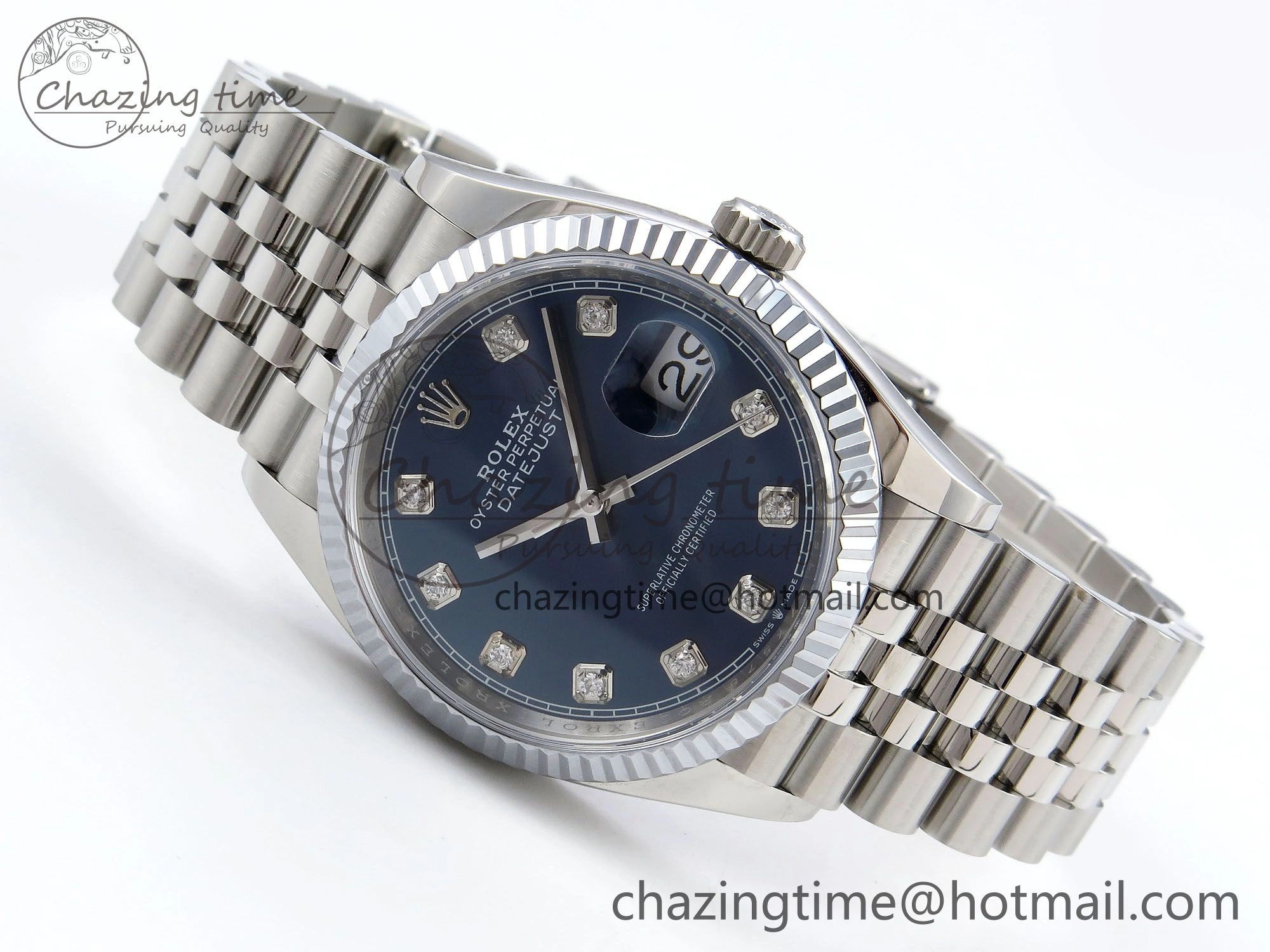 Datejust 36mm 126234 904L Steel HGF 1:1 Best Edition Blue Diamonds Dial on SS Bracelet VR Stylish 1472